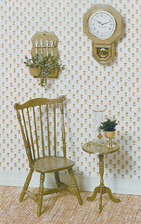 Dollhouse Miniature F-120 Duxbury Chair Kit, Brown